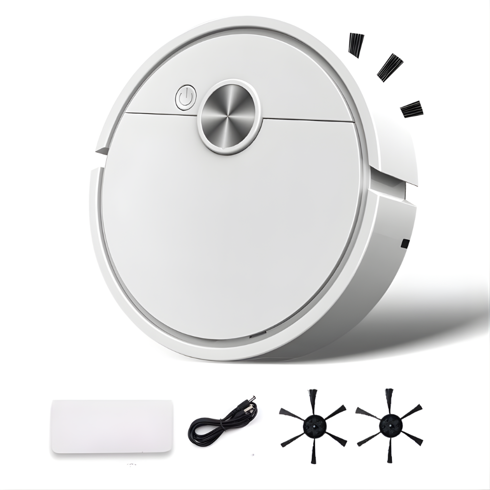 Compacte 2-in-1 Robotstofzuiger met Dweilen – Intelligente Navigatie & Automatische Vloerreiniging voor Hard Oppervlak