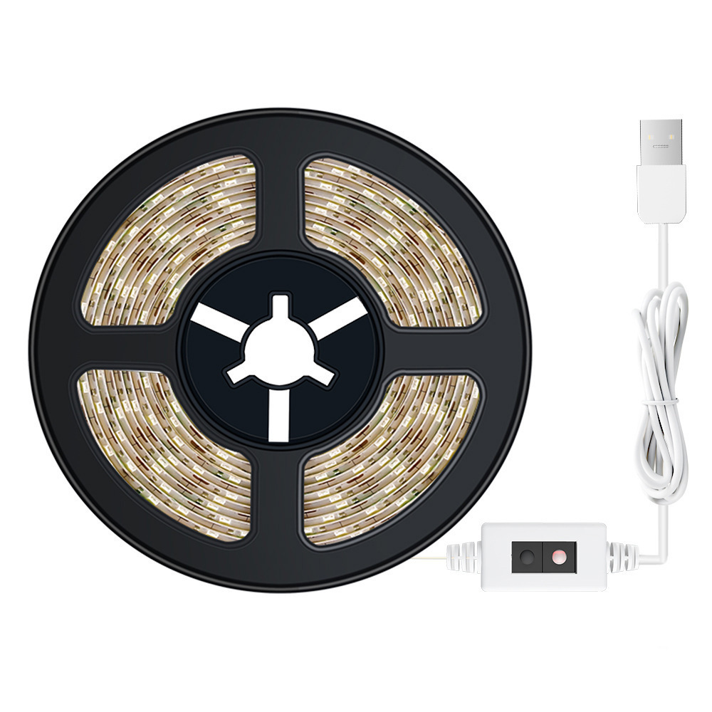 Bewegingssensor LED Flexibele Lichtstrip Binnen USB Batterij Waterdicht Kastverlichting Trapverlichting Handscanner Automatische Dimbare Stripverlichting Verlichtingsstrip Warm Koel Wit 1m 2m 3m 5m