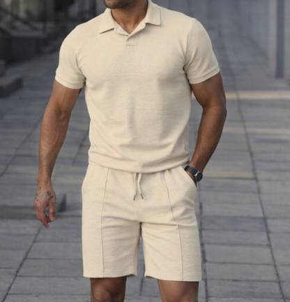 Heren Polo en Shorts Set - Zomerset voor Mannen Relaxed Stijl