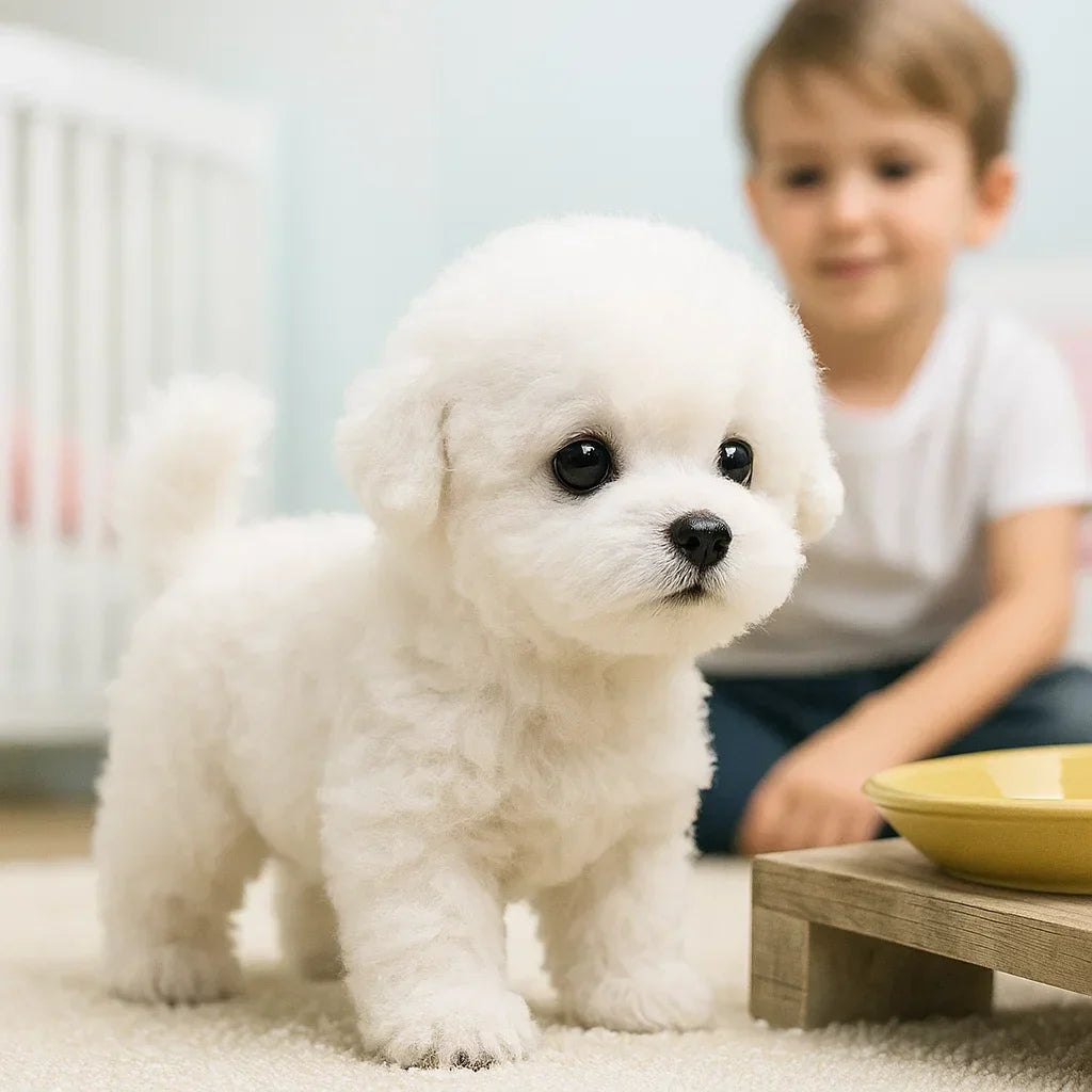 Robotspeelgoed Hond Interactief AI Bewegingen Loopt Blaft Pluche Cadeau Kids