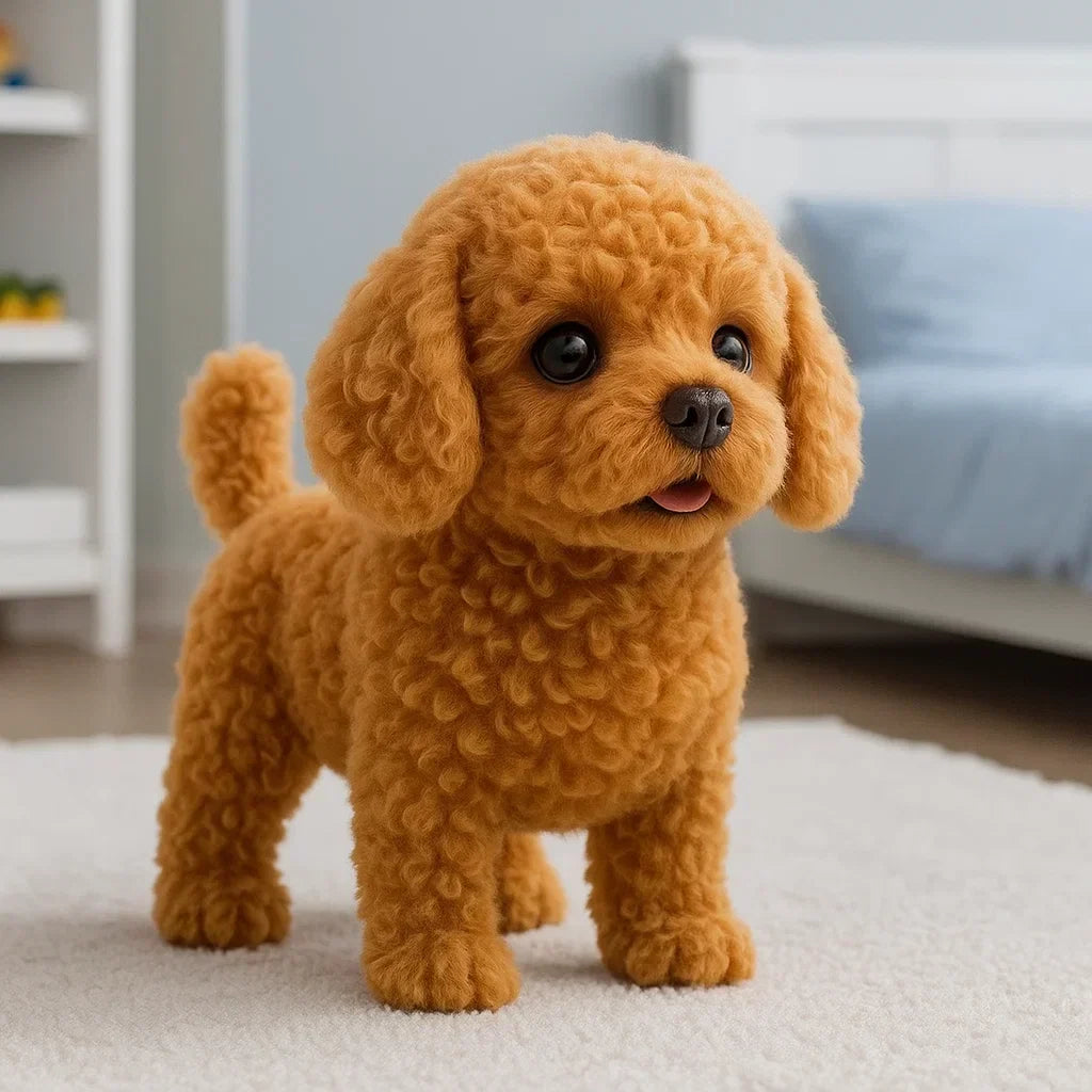 Robotspeelgoed Hond Interactief AI Bewegingen Loopt Blaft Pluche Cadeau Kids
