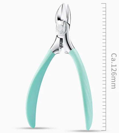 Ergonomische Nagelknipper met Beschermkap voor Dikke Nagels 25° Gebogen Klingen Chirurgisch Edelstaal Veilig Knippen