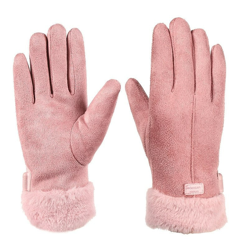 Touchscreen Winterhandschoenen Dames – Winddicht en Warm met Wolvoering voor Smartphone Gebruik