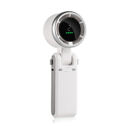 Opvouwbare Handventilator met Digitaal Display – 5 Snelheden, 180° Verstelbaar & Draagbaar voor Thuis