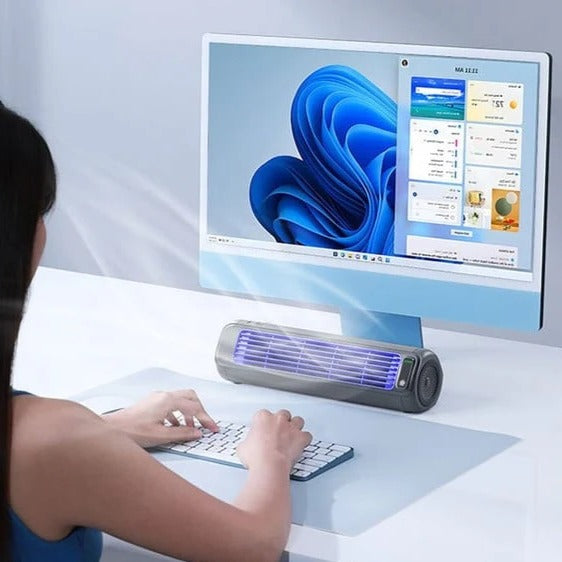 Draagbare Stille Luchtkoeler met Oplaadbare Batterij – 3 Snelheden | USB | 36 dB | Waterkoel-Systeem