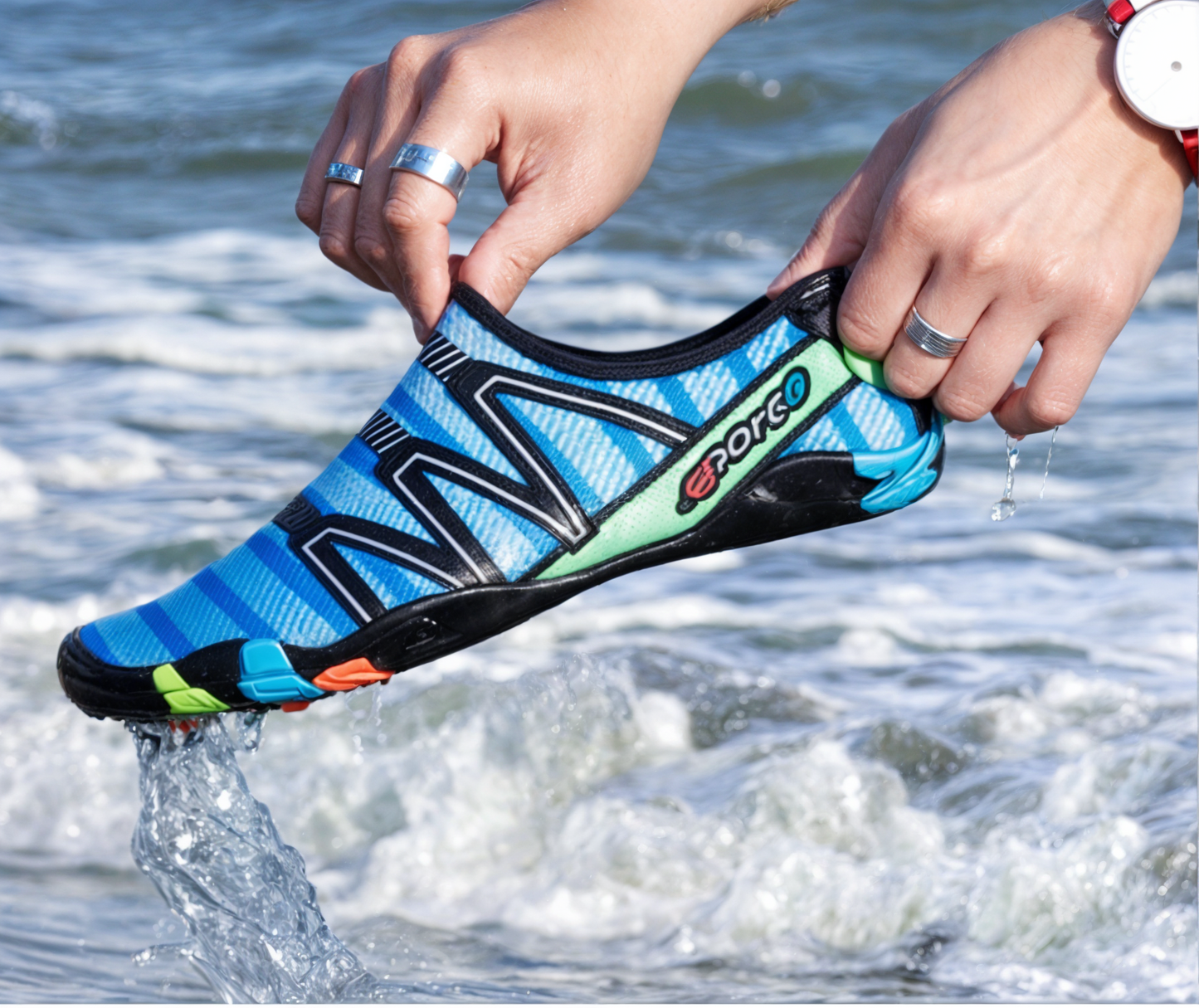 Sneldrogende Waterschoenen voor Strand & Watersport – Antislip Zool