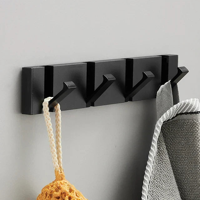 Wandhaak Opvouwbaar RVS Zwart Goud Kapstok Haak Badkamer Hal Keuken Inklapbaar Minimalistisch Design Jashaak Handdoekhaak