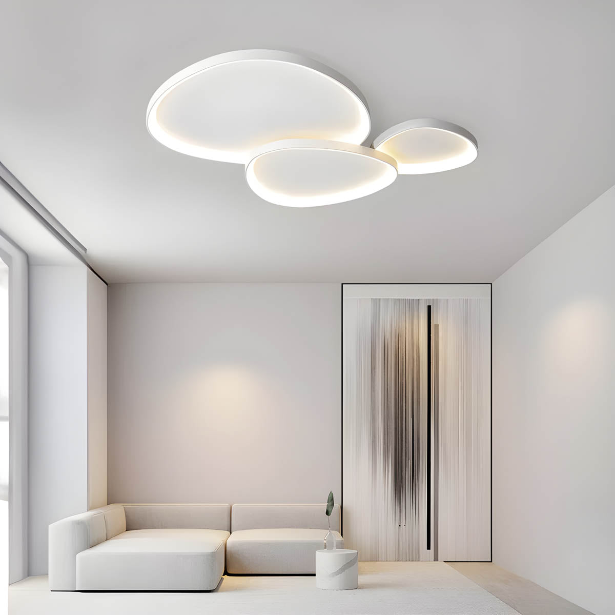Plafondlamp LED Modern Organisch Design Dimbaar Woonkamer Lamp