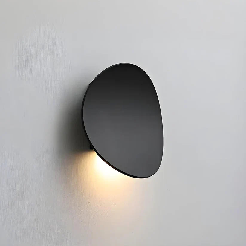 Metalen Wandlamp Schijf Aluminium LED 7W Zwart Wandverlichting Binnen Modern Minimalistisch Design Sfeerverlichting