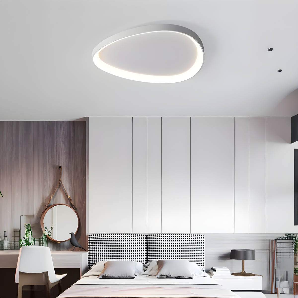 Plafondlamp LED Modern Organisch Design Dimbaar Woonkamer Lamp