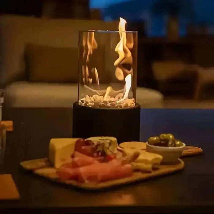 Draagbare Tafellatern met Flikkerende Vlam Sfeerverlichting Modern
