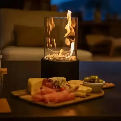 Draagbare Tafellatern met Flikkerende Vlam Sfeerverlichting Modern