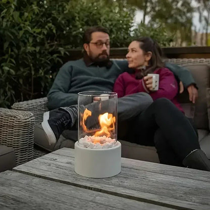 Draagbare Tafellatern met Flikkerende Vlam Sfeerverlichting Modern