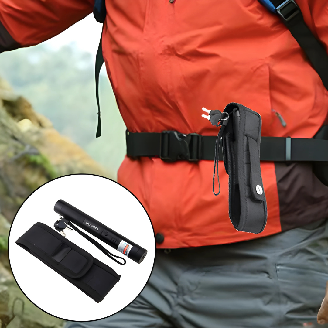 Krachtige Laserpointer Zaklamp met Instelbare Focus en USB Oplaadbaar – Bereik tot 10.000 Meter