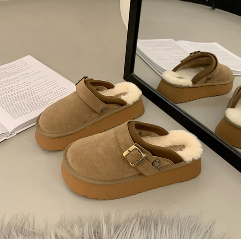 Dames Pantoffels Suède Warm en Comfortabel voor Winter - StudioMarella