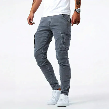 Heren Cargo Jeans Comfortabele Pasvorm Modern - StudioMarella