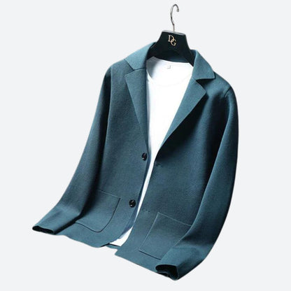 Heren Blazer Donkerblauw Elegant Maatwerk Design