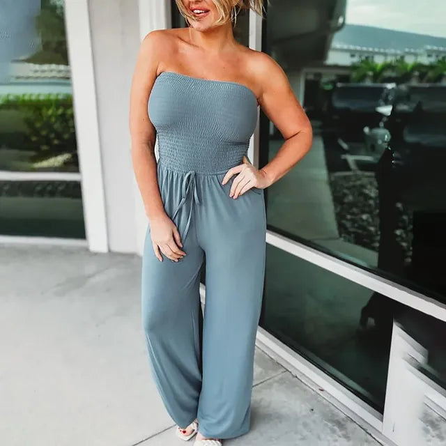 Dames Jumpsuit Elegante Zwarte Jurk met Mouwen