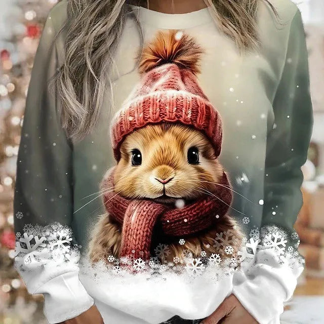 Kersttrui met Konijntjes Warm en Gezellig