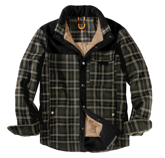 Heren Lumberjack Jas Warm en Weerbestendig Rood Groen Blauw