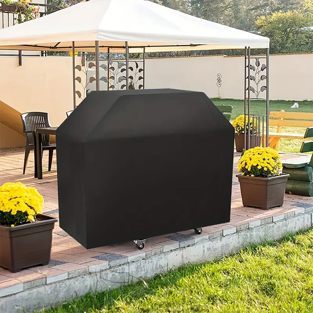 Weerbestendige Barbecue Hoes 145-190cm Beschermhoes Waterdicht BBQ Grill Afdekking Winterbescherming UV-bestendig Regenhoes Sneeuwbescherming