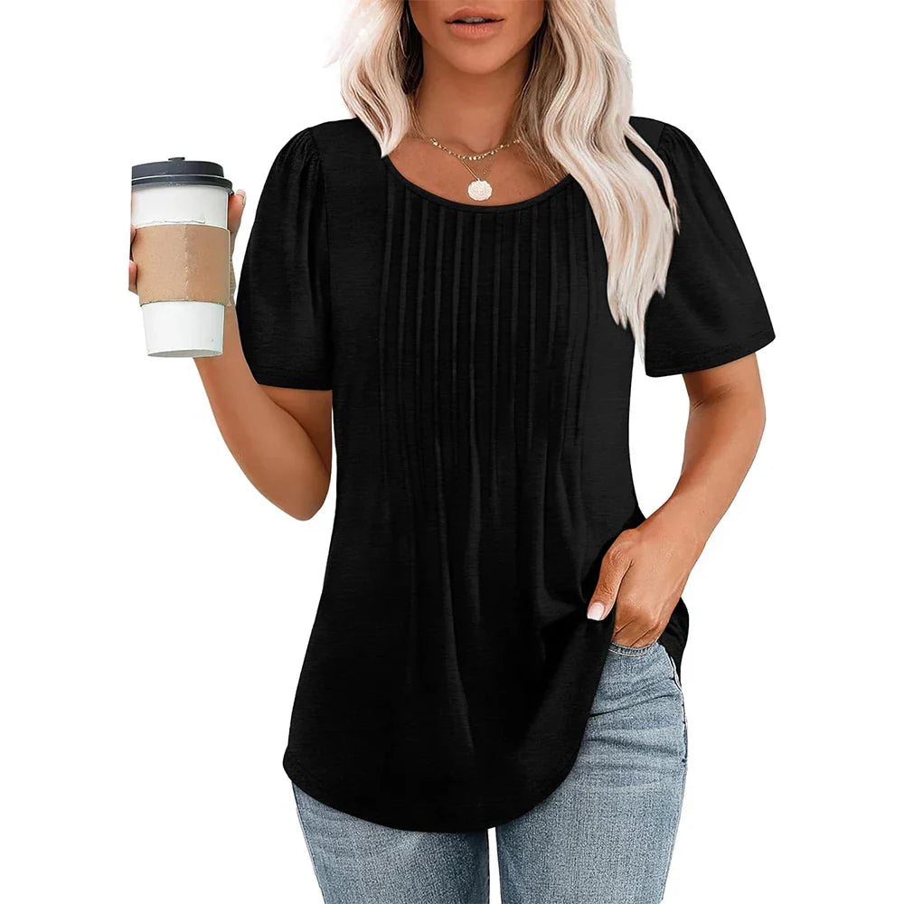 Vrouwen T-shirt Luchtige Zomer Top Elegante Look