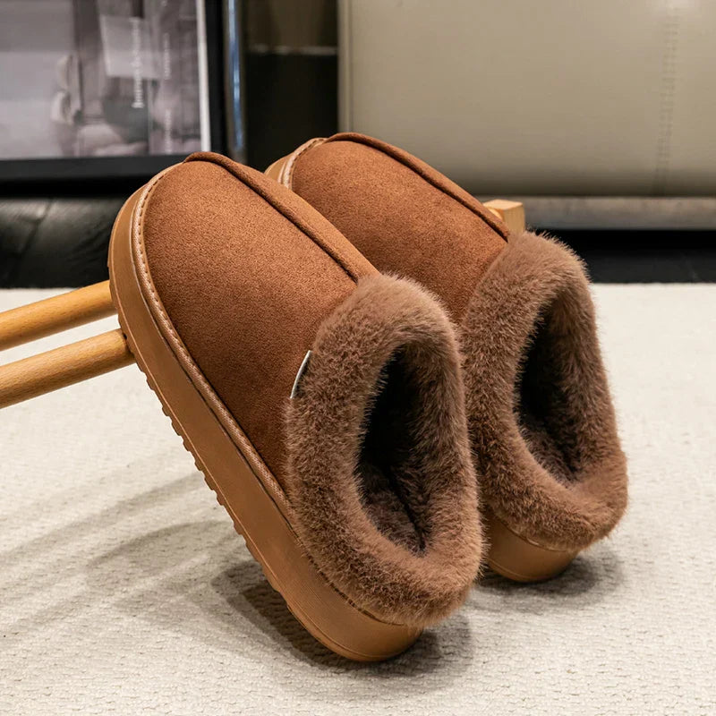 Pluche Pantoffels met Imitatiebont Voering voor Volwassenen - StudioMarella