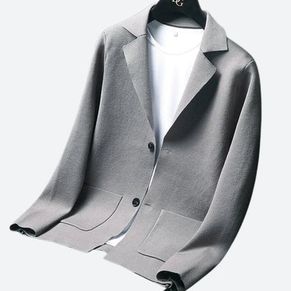 Heren Blazer Donkerblauw Elegant Maatwerk Design