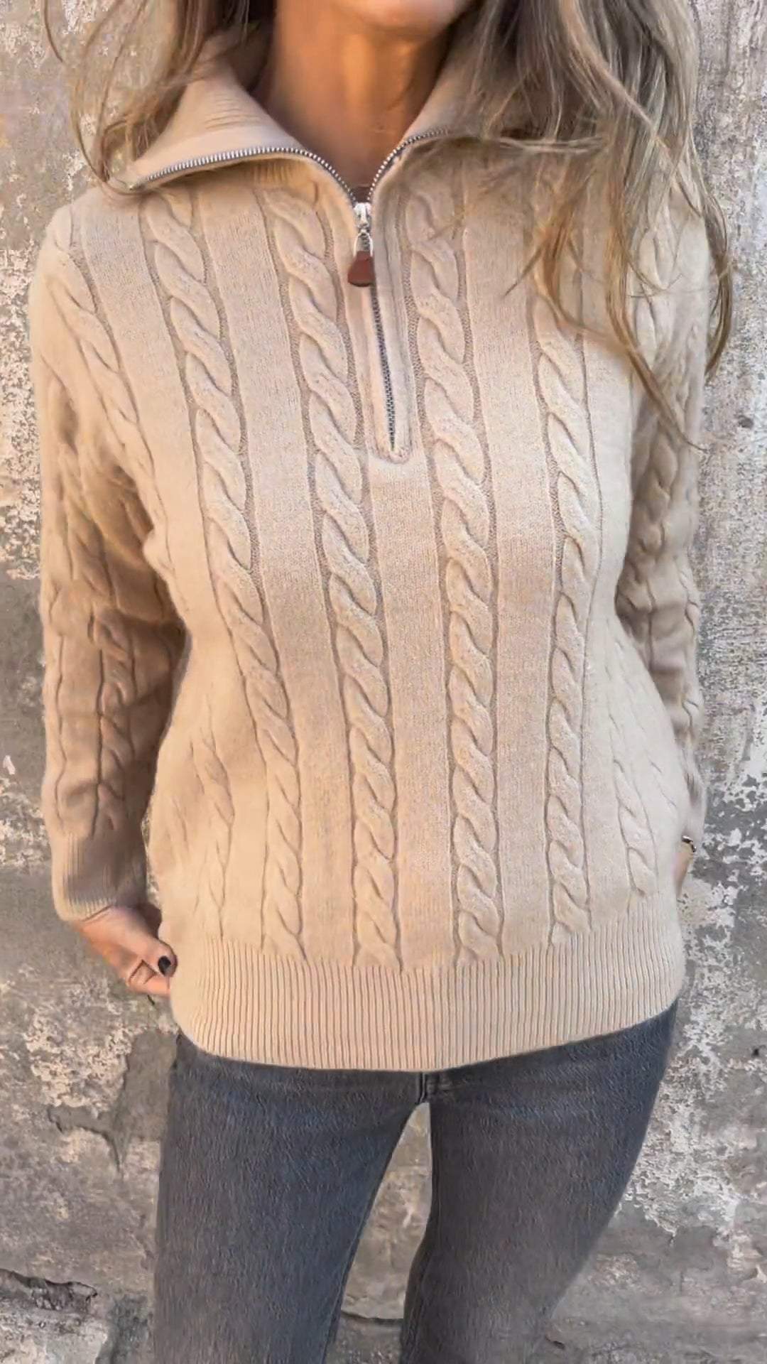 Damestrui Lange Mouw Klassieke Stijl Warm en Comfortabel