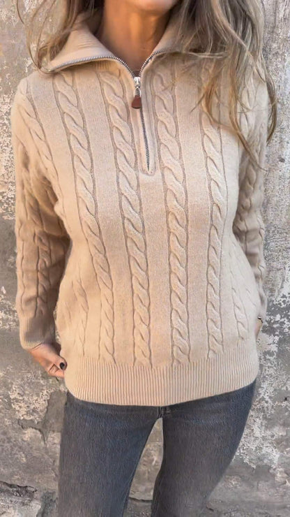 Damestrui Lange Mouw Klassieke Stijl Warm en Comfortabel