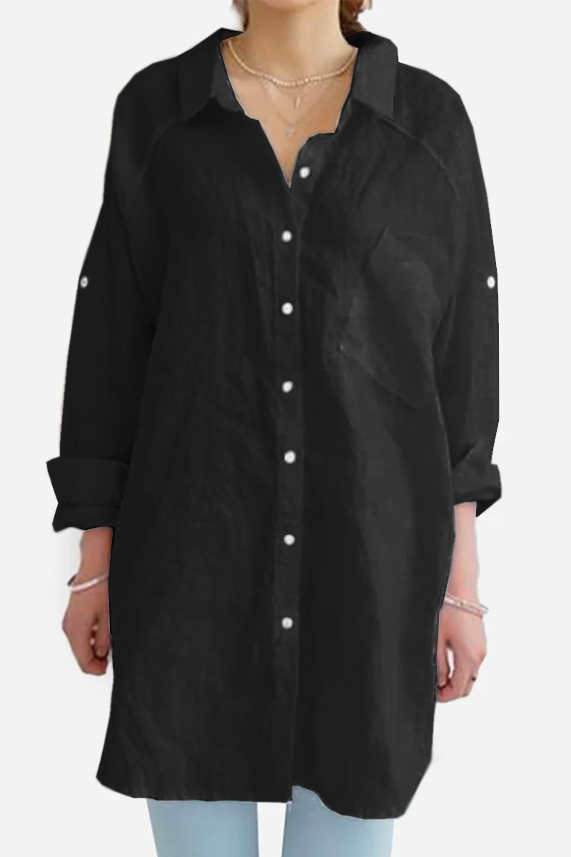 Oversized Linnen Blouse voor Vrouw - StudioMarella