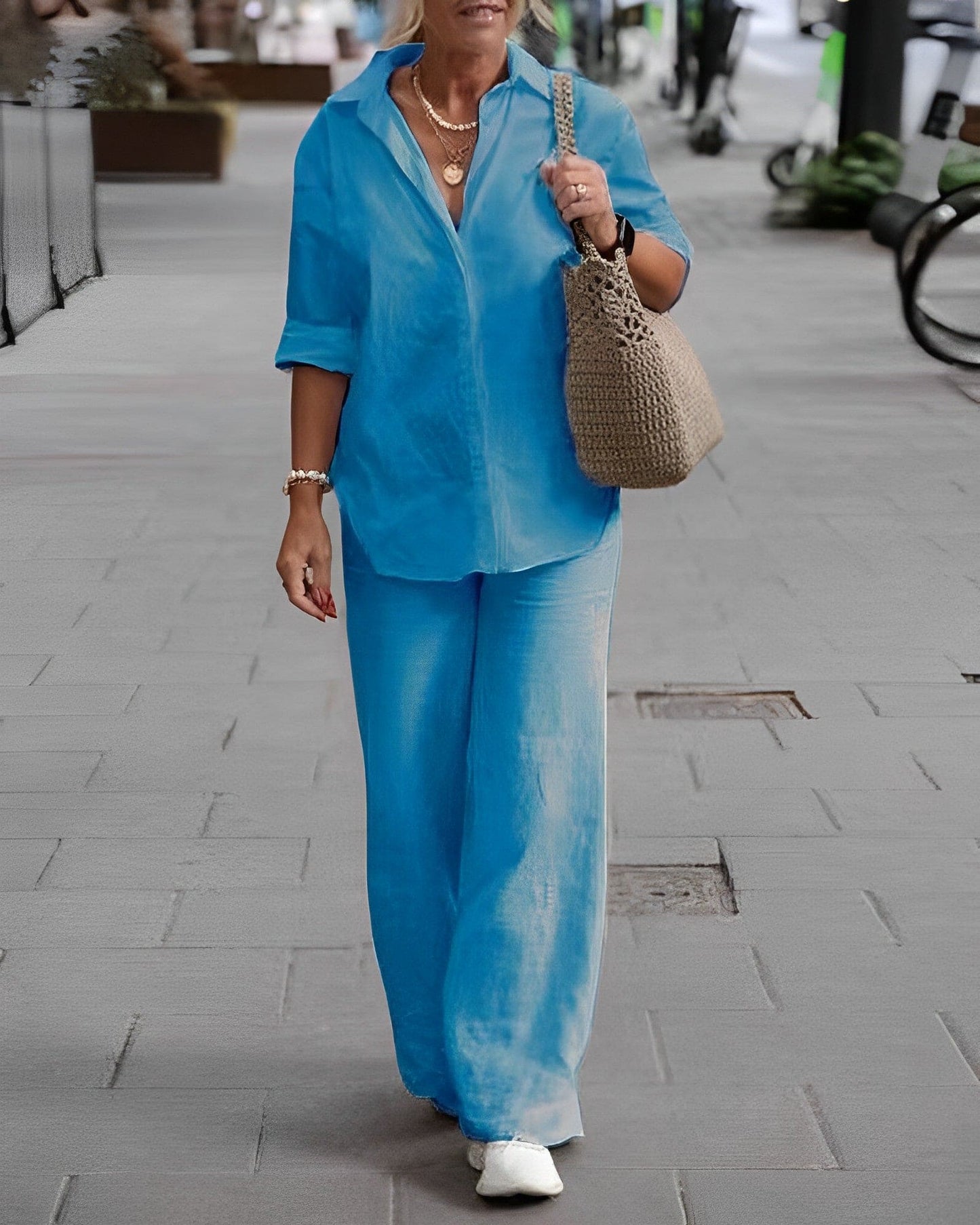 Zachte Katoenen Loungewear Set voor Dames
