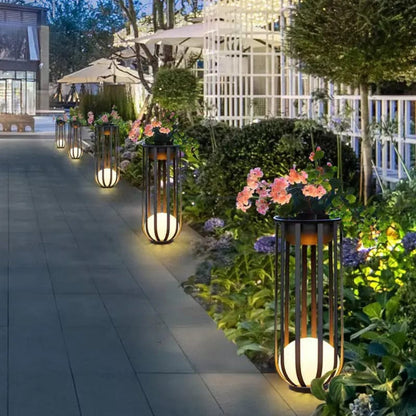 Solar Bloemenstandaard Lamp Tuinverlichting LED Zonne-energie Decoratieve Padverlichting