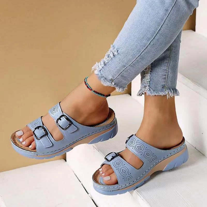 Orthopedische Sandalen Dames met Verstelbare Gespen en EVA-Zool Comfortabel en Ondersteunend Zomerschoeisel