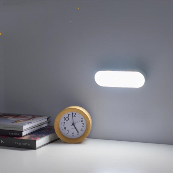 LED Wandlamp Bewegingssensor Oplaadbaar 14cm Wit Nachtlamp Gang Trap USB Draadloos Sensorlamp Kast Verlichting