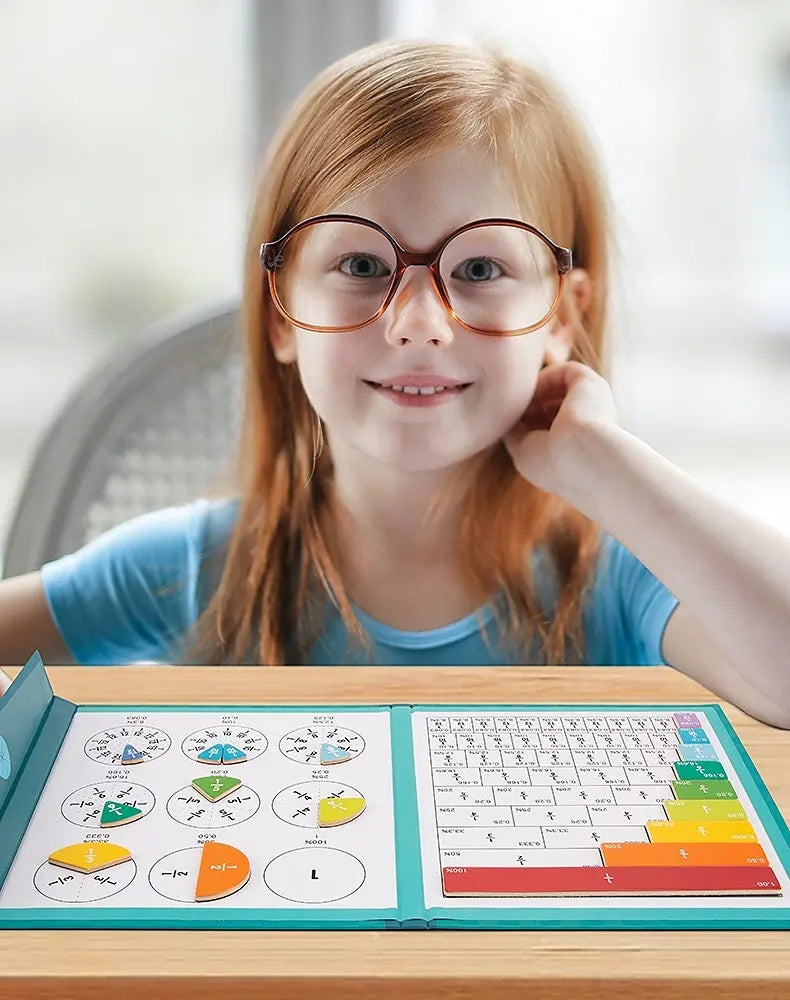 Educatieve Breuken Puzzel met Magnetische Stukken – Wiskundige Leermethode voor Kinderen