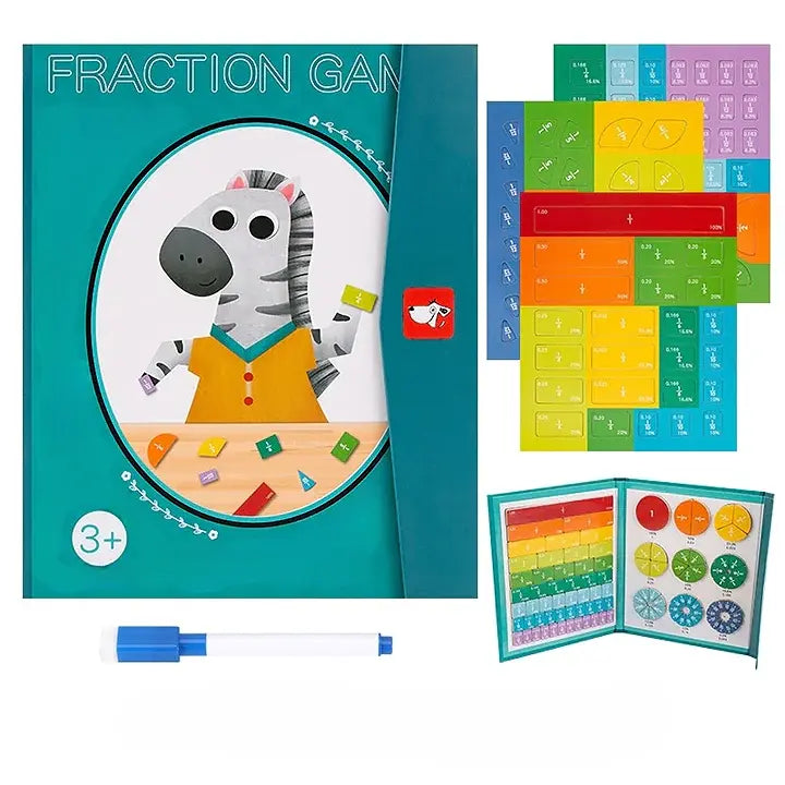 Educatieve Breuken Puzzel met Magnetische Stukken – Wiskundige Leermethode voor Kinderen