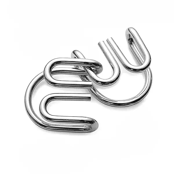 Metalen Hersenbrekers Puzzelset – Denkuitdaging Geschenkset voor Logisch Redeneren