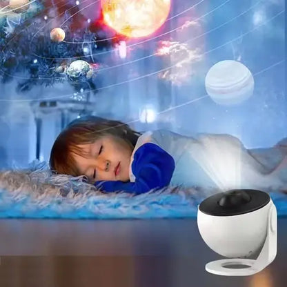 Galaxyprojectie Sterrenhemel Projector met Verwisselbare Schijven – Ruimtevisualisatie voor Kinderen en Volwassenen