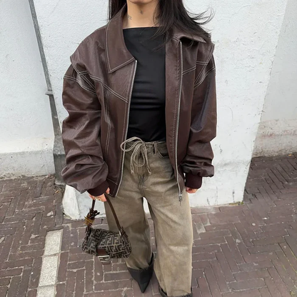 Dames Bomberjack Oversized Trendy Kleuren
