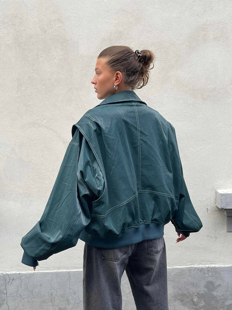 Dames Bomberjack Oversized Trendy Kleuren