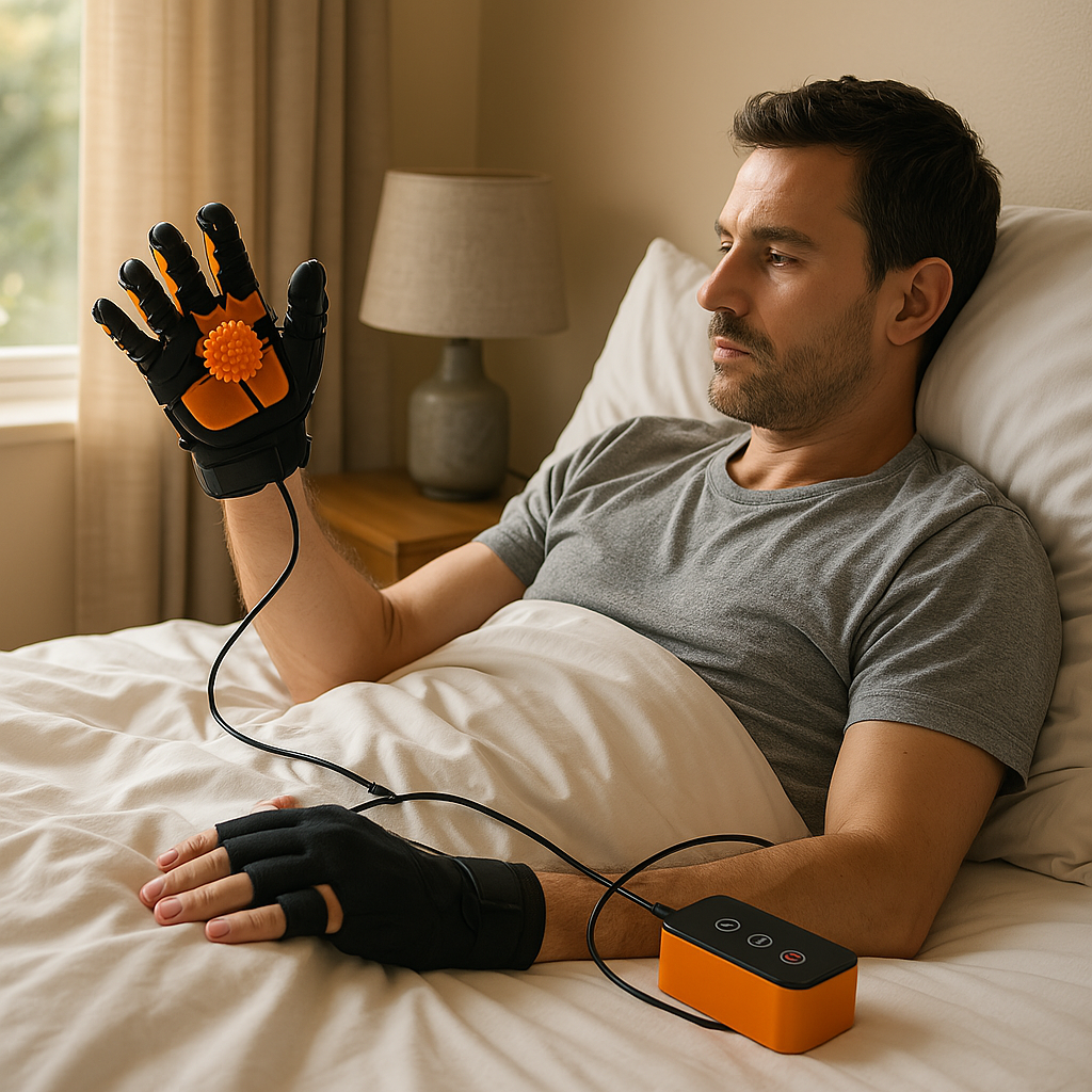 Automatische Handtrainer Handschoenen voor Revalidatie en Vingerkracht – Verstelbaar Revalidatiesysteem voor Thuis