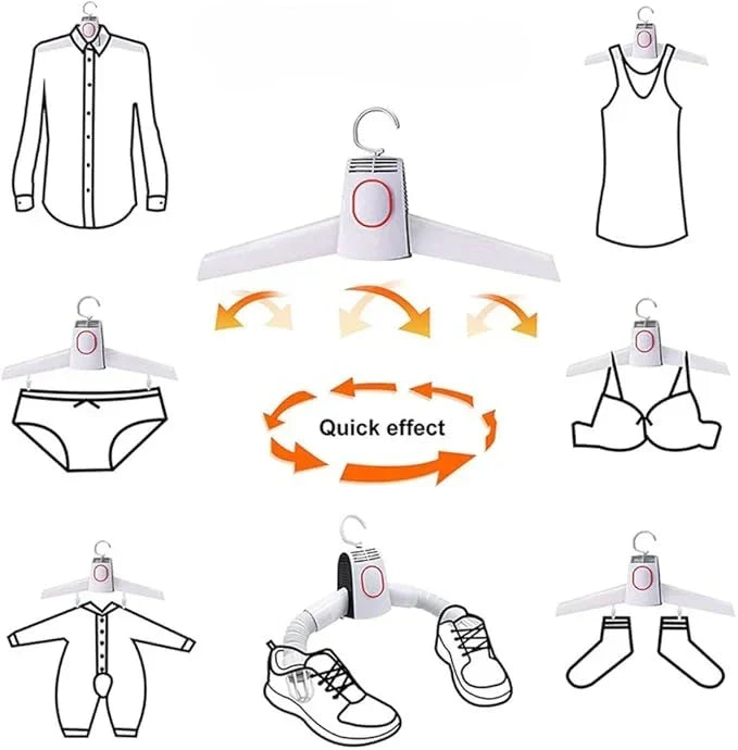 Elektrisch Reisdroogrek voor Kleding – Compact Opvouwbaar