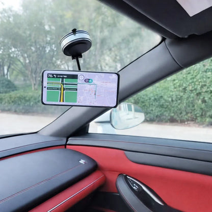 Magnetische Telefoonhouder met Vacuümzuigvoet voor Dashboard en Voorruit – Volledige 360° Draaiing