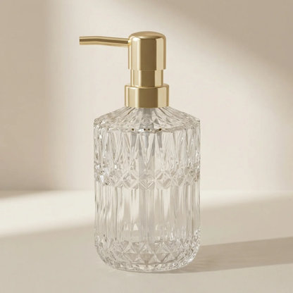 Glazen Zeepdispenser Transparant Pomp Badkamer Aanrecht Navulbaar Vloeibare Zeep Lotion Dispenser Wastafel Toilet Accessoire