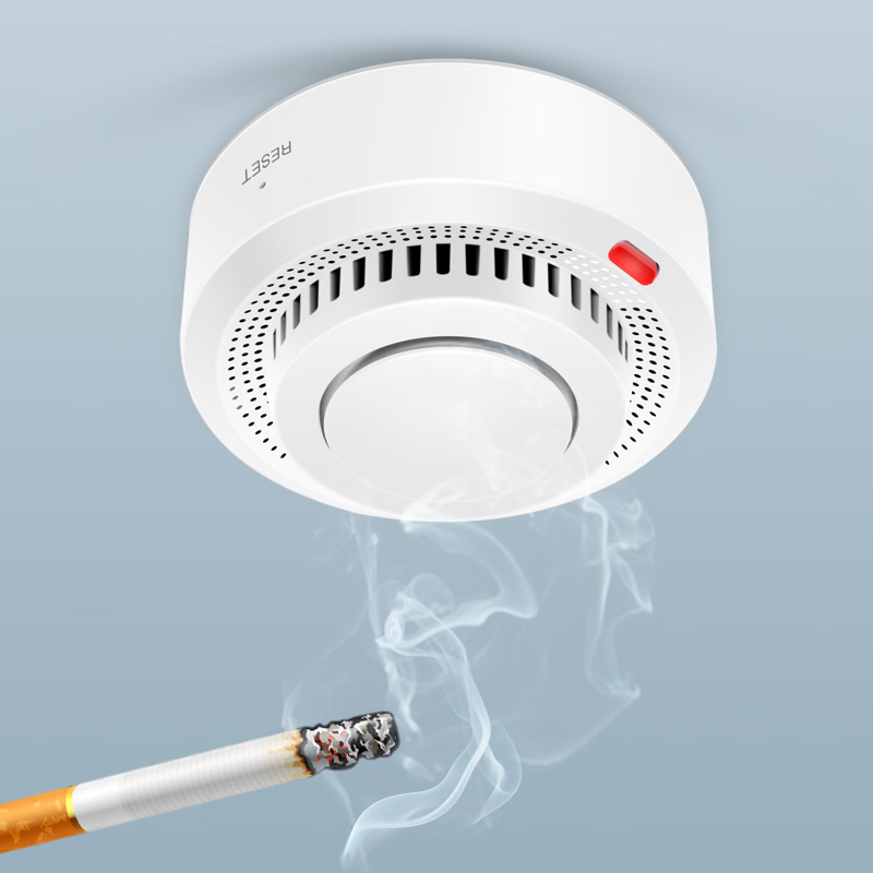 Slimme WiFi Rook- en Hittemelder met Bluetooth Koppeling en 85dB Alarm voor Binnen