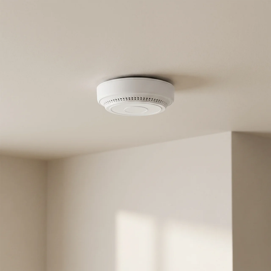 Slimme WiFi Rookmelder met Warmtesensor Bluetooth Indoor Plafond of Muurbevestiging | Smart Rookdetector Tuya App Plafondmontage Brandbeveiliging Alarm 85dB