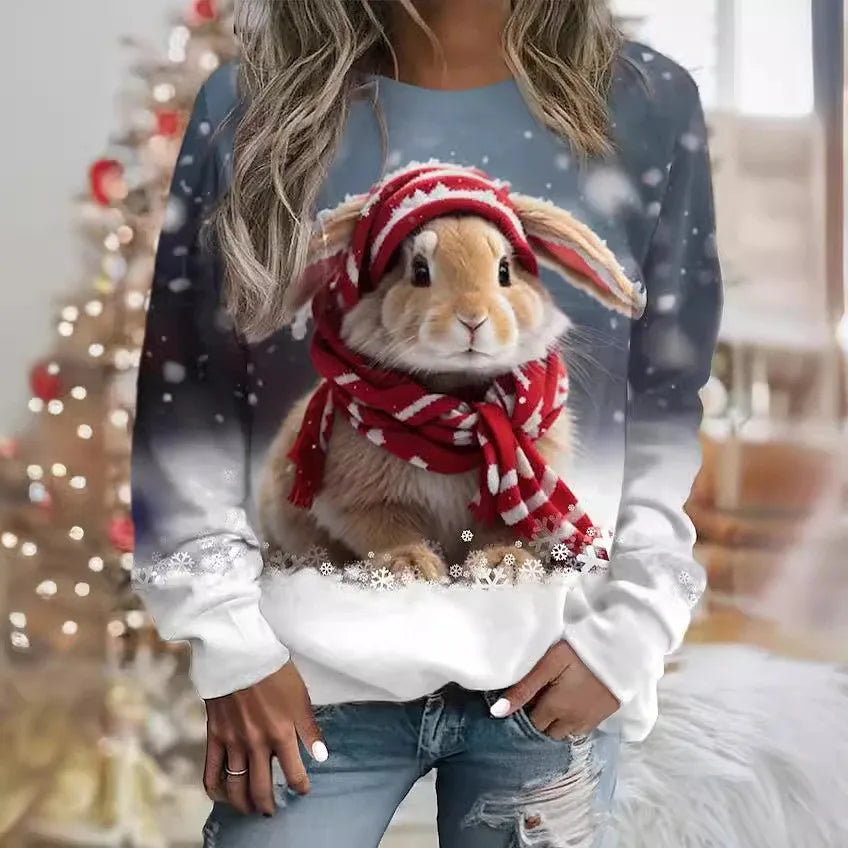 Kersttrui met Konijntjes Warm en Gezellig