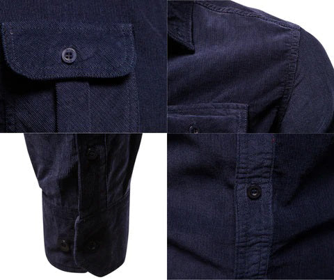 Corduroy Overhemd voor Mannen Warm en Comfortabel