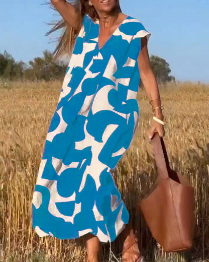 Vrouwelijke Zomerjurk Floral Bloemenprintjurk